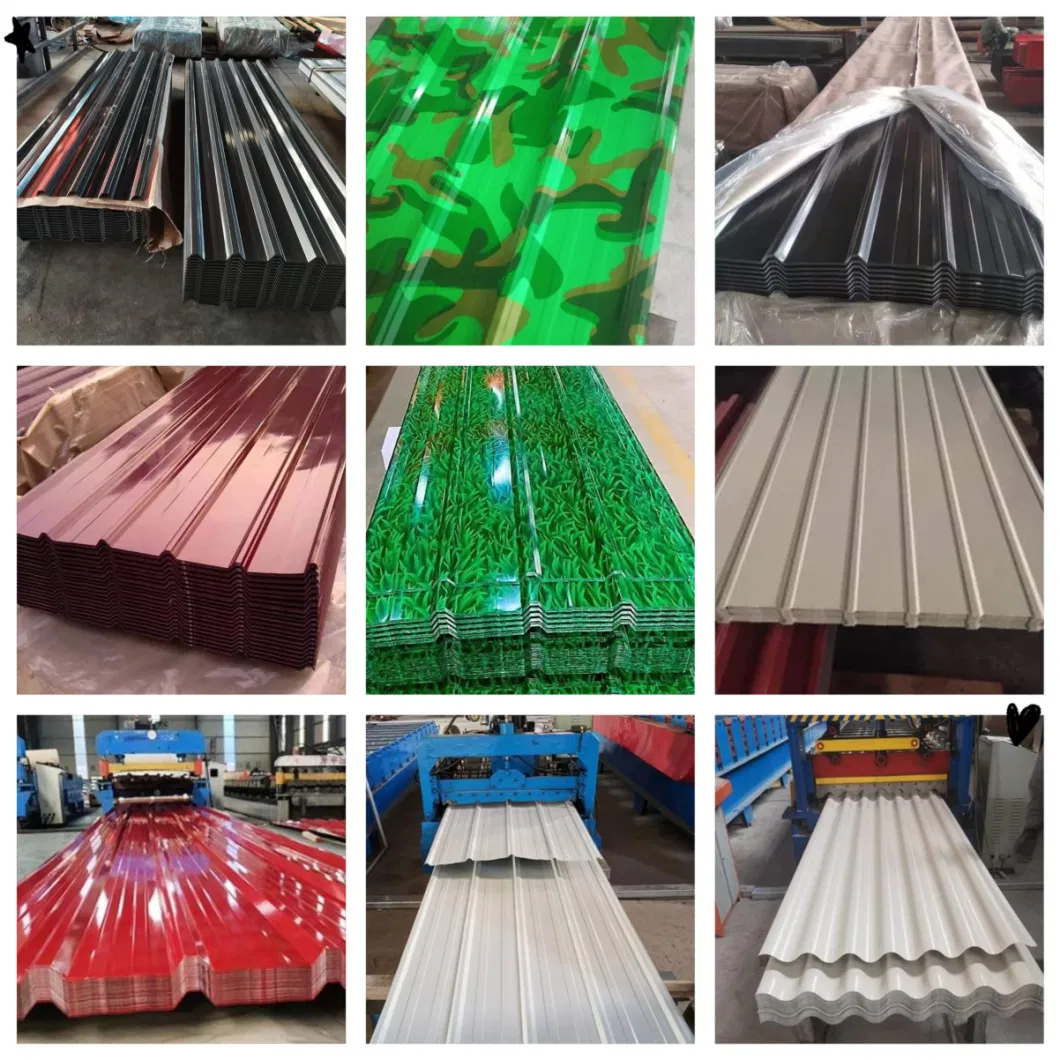 Building Material Pre-Painted Color Coated Galvanized Coil PPGI Steel Carbon Steel Coil Corrugated Metal Roofing Sheet