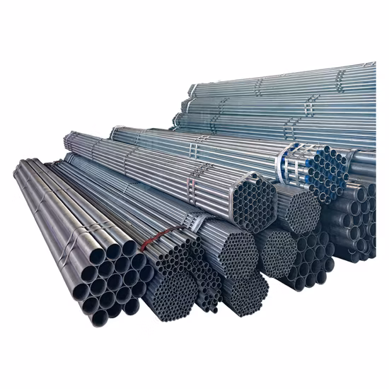 Tubo in acciaio pre zincato per tubo tondo zincato a caldo Q235 Q345 da 4 pollici di alta qualità