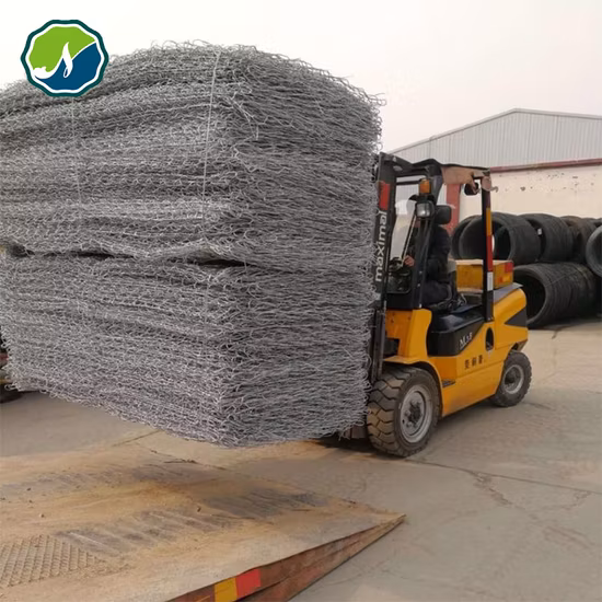 2 X 1 X 1 m Scatola di gabbione Cesto di gabbione esagonale Rete metallica di ferro per gabbie