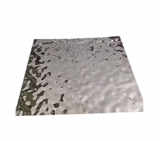 201 304 Lamiera in acciaio inossidabile con ondulazione dell'acqua stampata a specchio 8K per la decorazione del soffitto