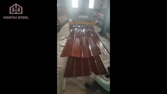 Il tetto in zinco galvanizzato ondulato del calibro 18 20 22 riveste i prezzi dello stagno del tetto dell'acciaio rivestito di colore del metallo del ferro